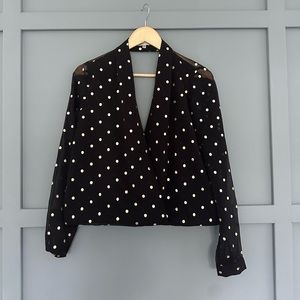 Polka dot blouse
